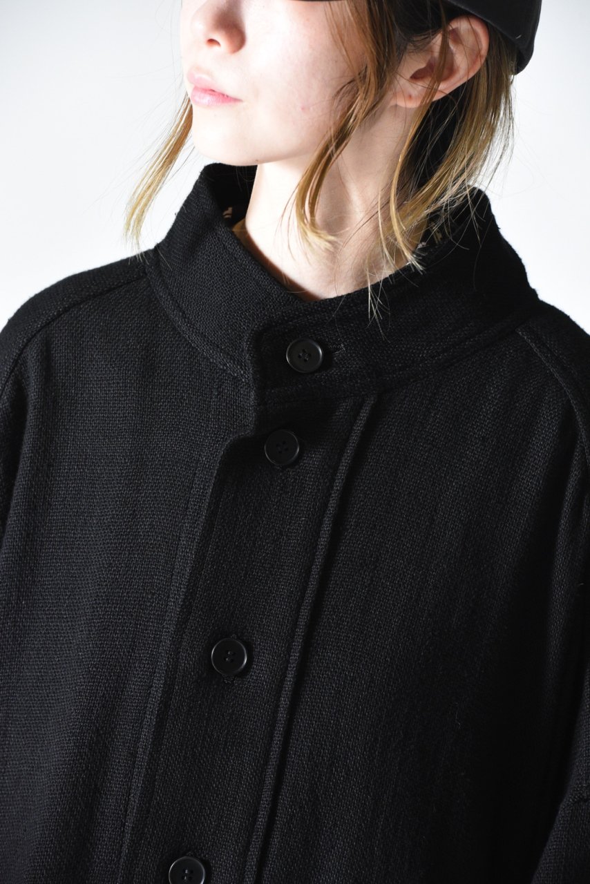 Edwina Horl HBB STAND UP COLLAR BLOUSON 不老不死 Black - BISHOOL