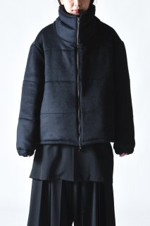 BISHOOL Angora Wool High-Neck Padded Jacket