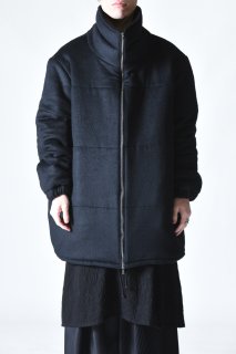 BISHOOL Angora Wool High-Neck Padded Coat