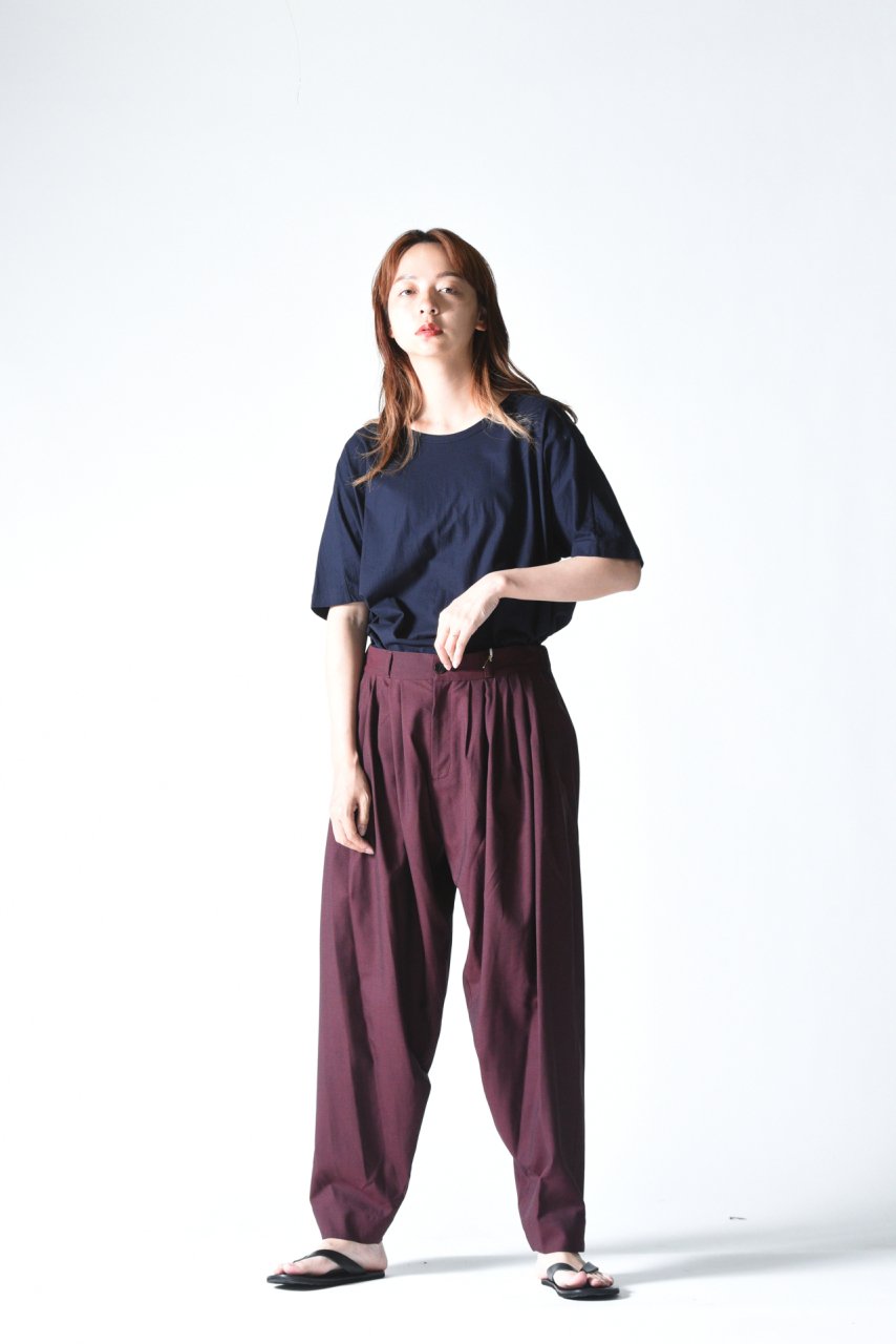 YANTOR Chambray Wool 6tuck Pants Enji - BISHOOL,Edwina Horl,My