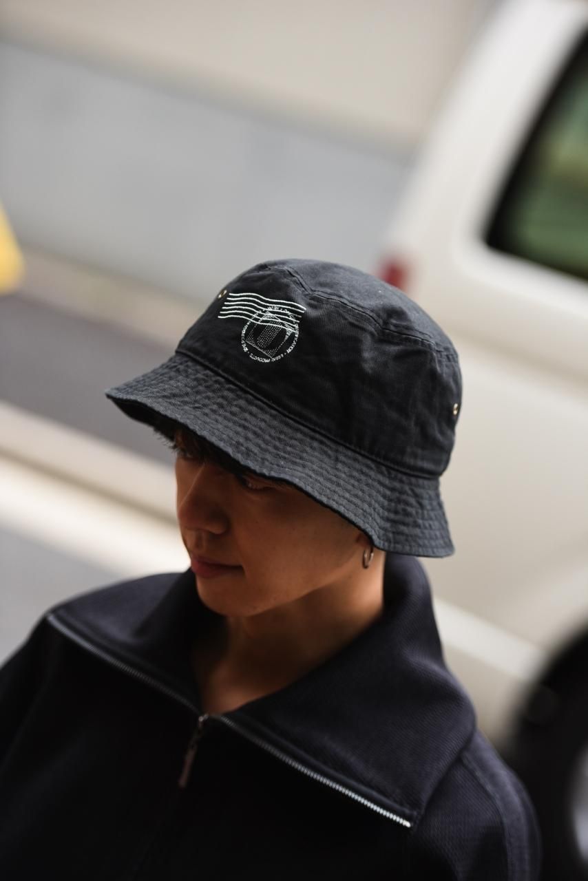 ESSAY POSTMARK BUCKET HAT Black - BISHOOL,Edwina Horl,My Beautiful