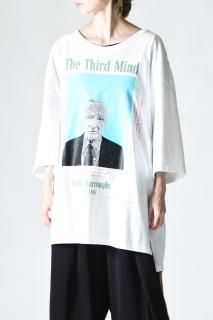 Leh Big Size Slit T-Shirt/William Burroughs White