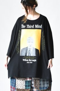 Leh Big Size Slit T-Shirt/William Burroughs Black