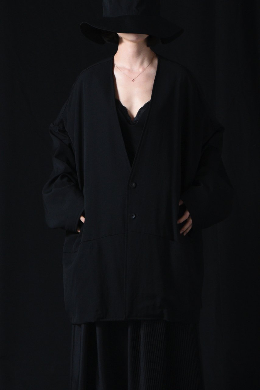 BISHOOL wool gabardine wide jacket | guardline.kz