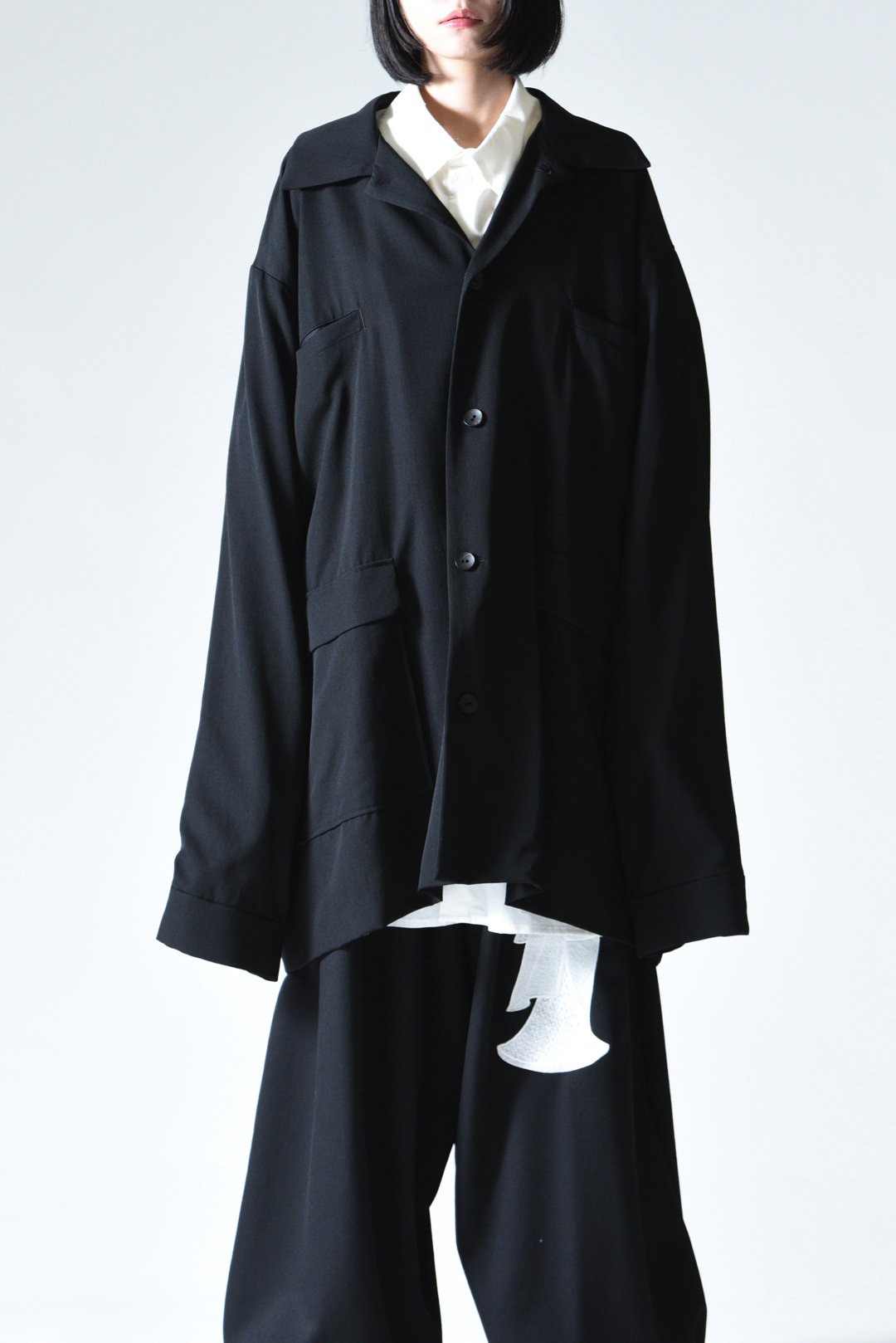 BISHOOL Wool Gabardine Huge Jacket - BISHOOL,Edwina Horl,My