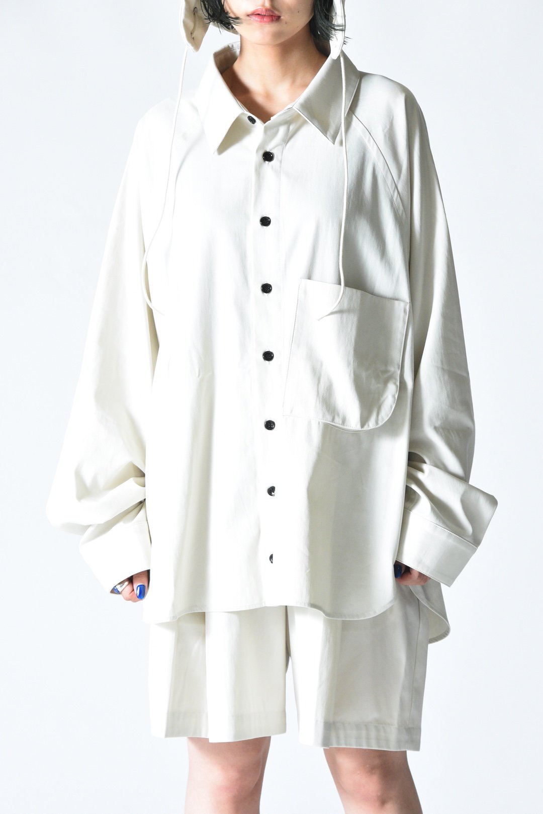 My Beautiful Landlet ラグランビッグシャツ Cream - BISHOOL,Edwina