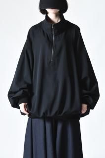 BISHOOL Wool Gabardine High Neck Pullover