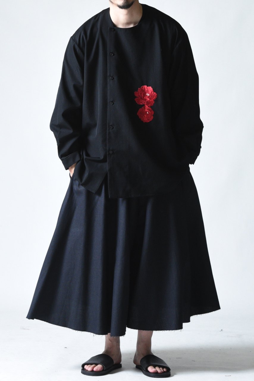 BISHOOL Embroidery Old Cotton Big Shirt - シャツ