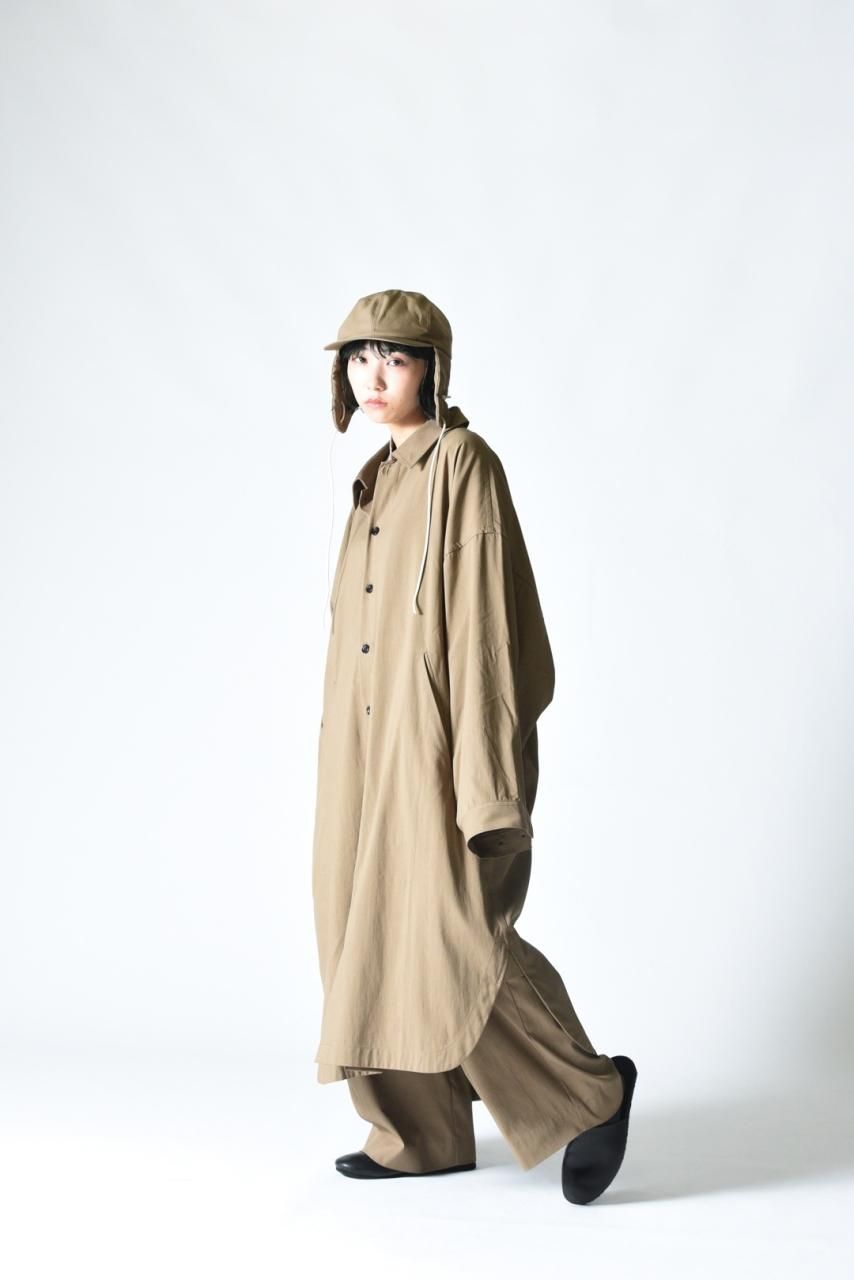 【送料込】 My BISHOOL - Khaki スタンドロングコート Landlet Beautiful ジャケット・アウター