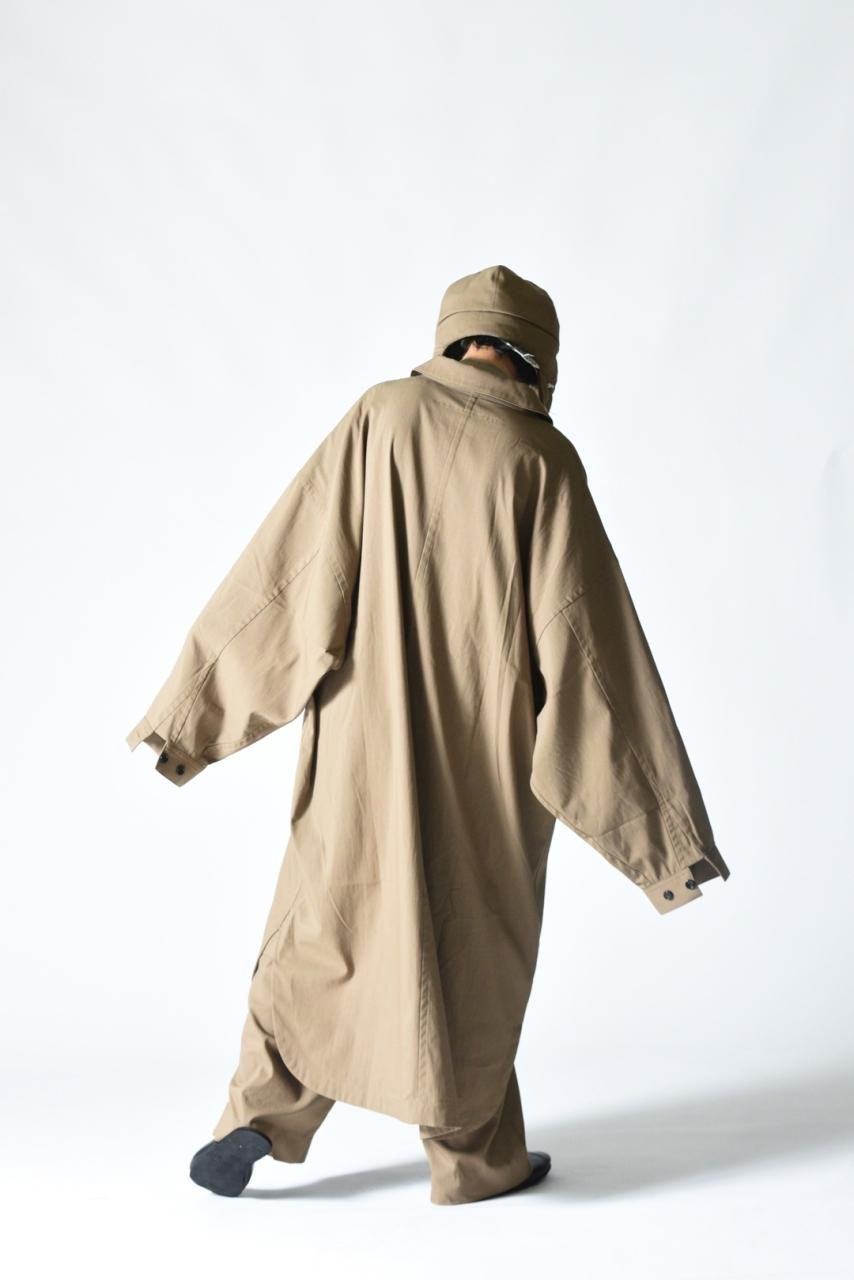 My Beautiful Landlet スタンドロングコート Khaki - BISHOOL