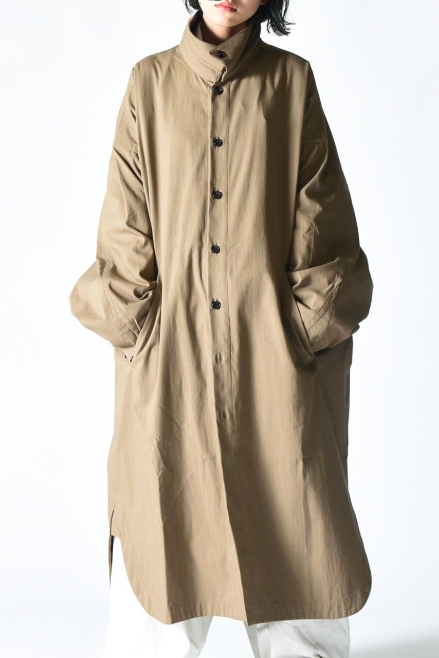 My Beautiful Landlet スタンドロングコート Khaki - BISHOOL My Beautiful Landlet スタンドロングコート Khaki - BISHOOL