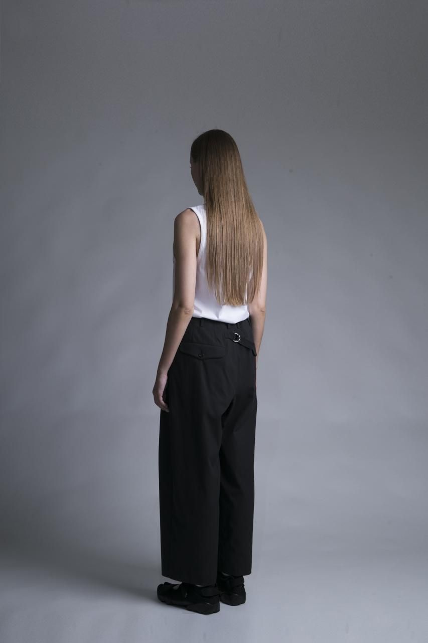 my beautiful landletワイドスラックス My Beautiful Landlet 2タックワイドスラックス Black - BISHOOL