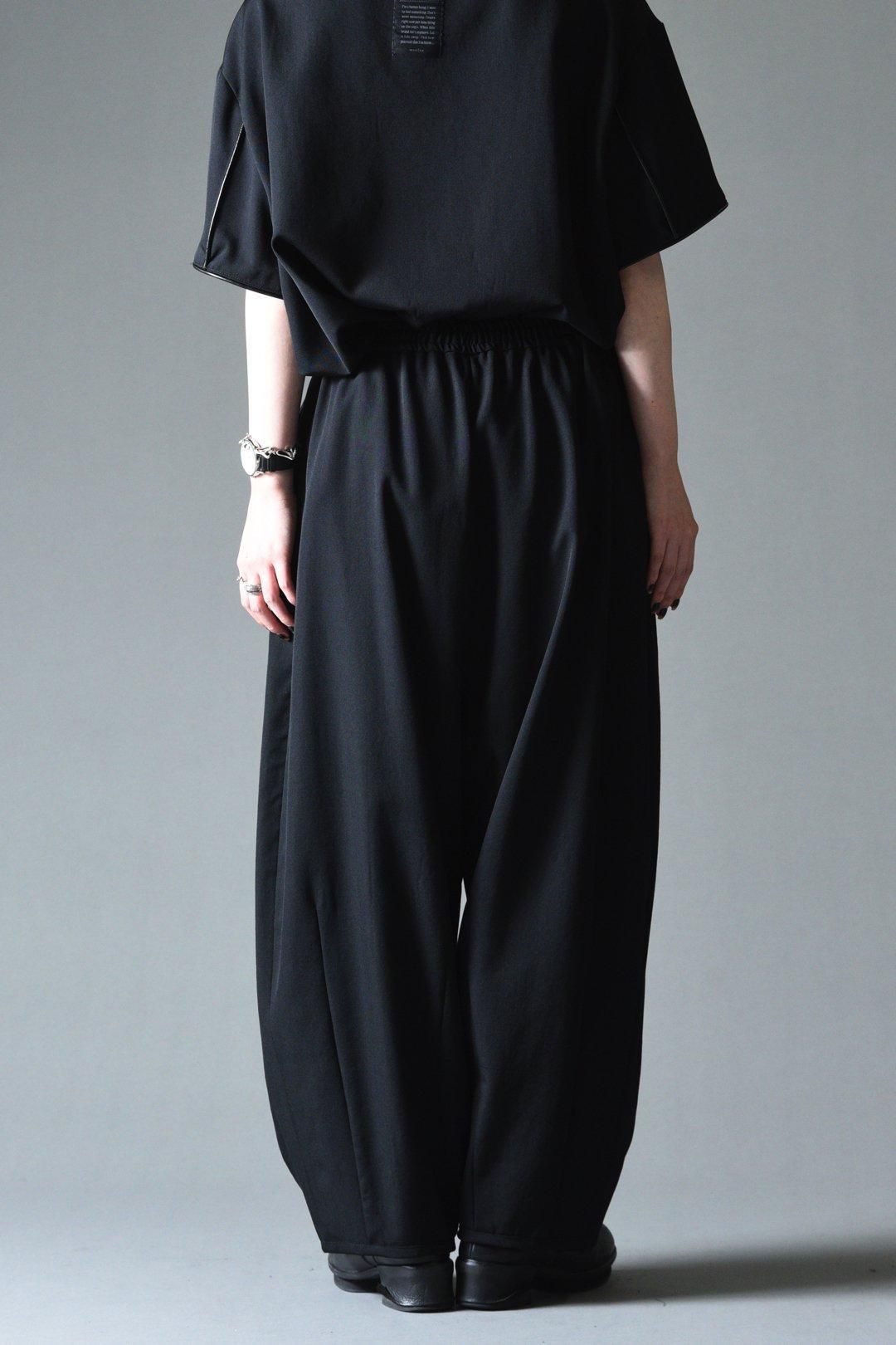 BISHOOL Wool Gabardine Drape Cocoon Pants - BISHOOL,Edwina