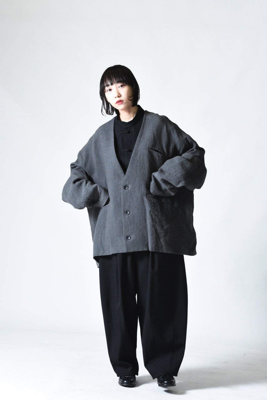 BISHOOL BIG jacket - ノーカラージャケット