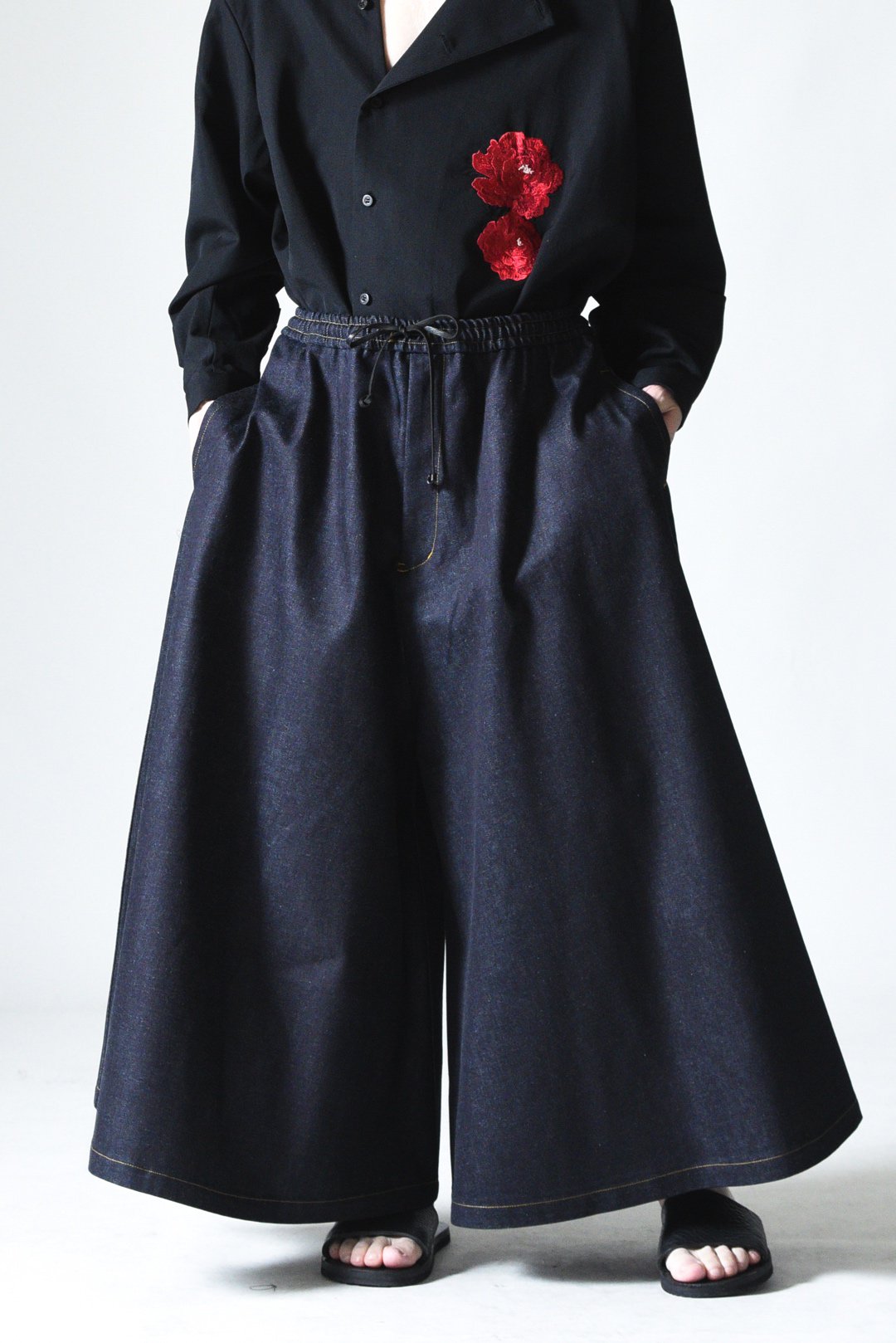 BISHOOL 12oz Rigid Denim Drape 袴 pants - BISHOOL,Edwina Horl,My