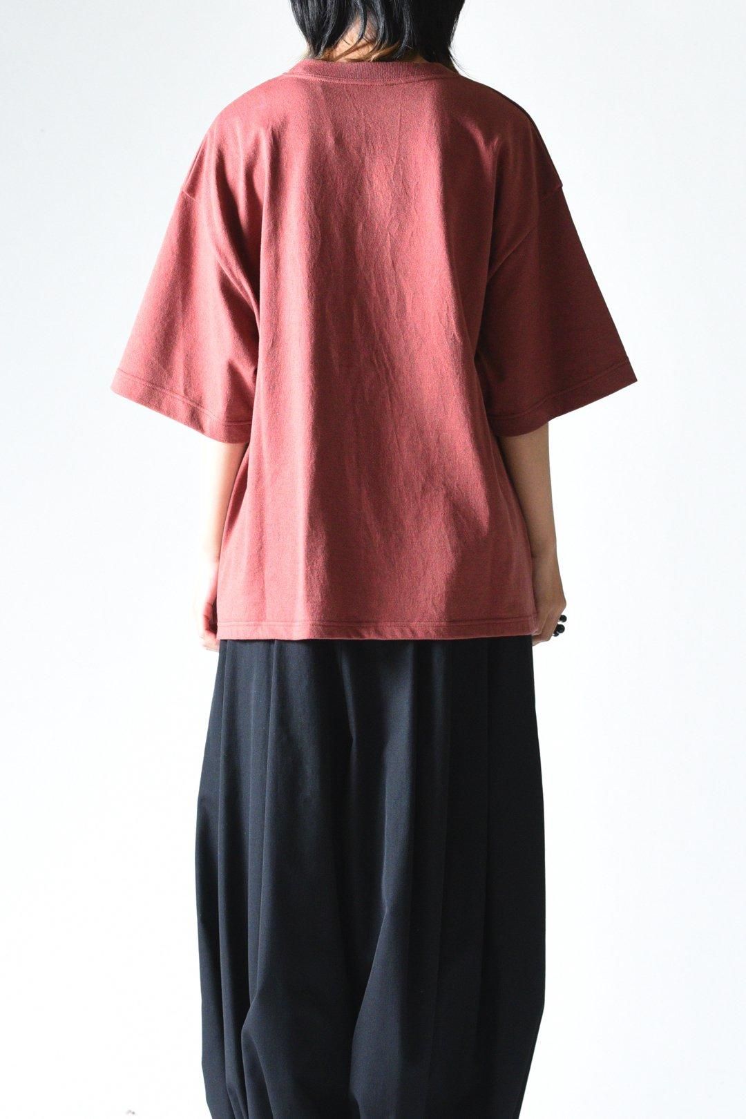 crepuscule Knit T-shirt Brick - BISHOOL,Edwina Horl,My