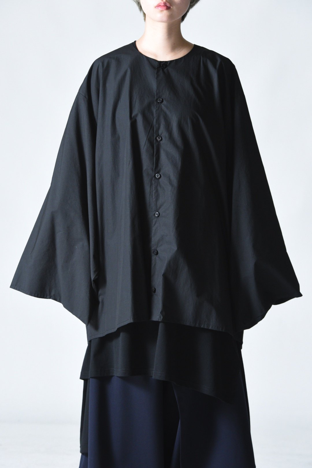 BISHOOL Old Cotton KIMONO Sleeve Shirt black - BISHOOL,Edwina Horl