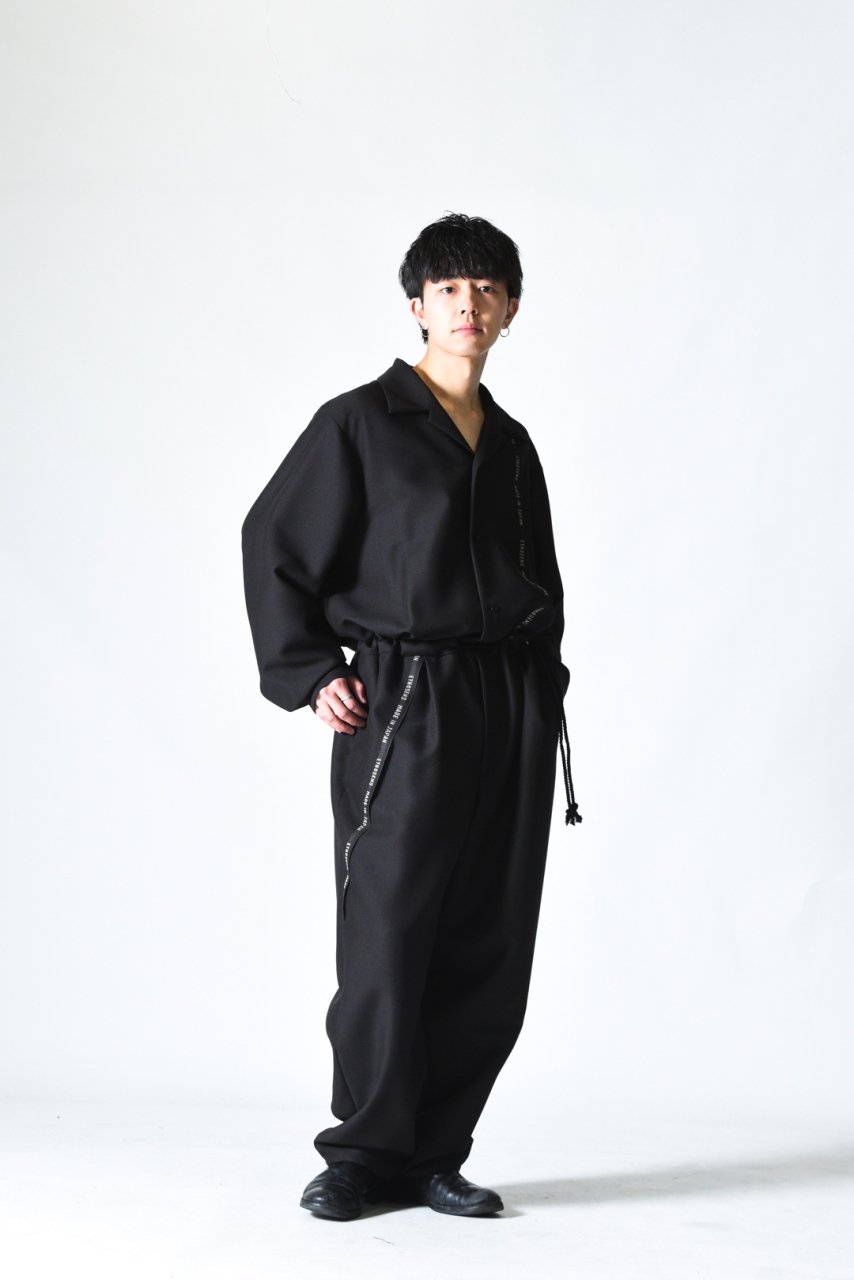 ETHOSENS Ear Name Jump Suit Iron Black/OVIE STUDIO limited Size