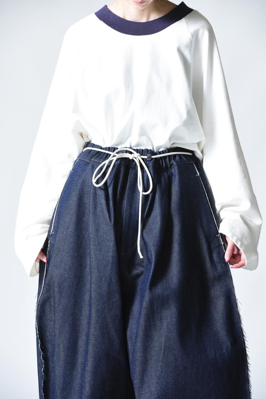 My Beautiful Landlet 12ozデニムコクーンビッグパンツ Indigo