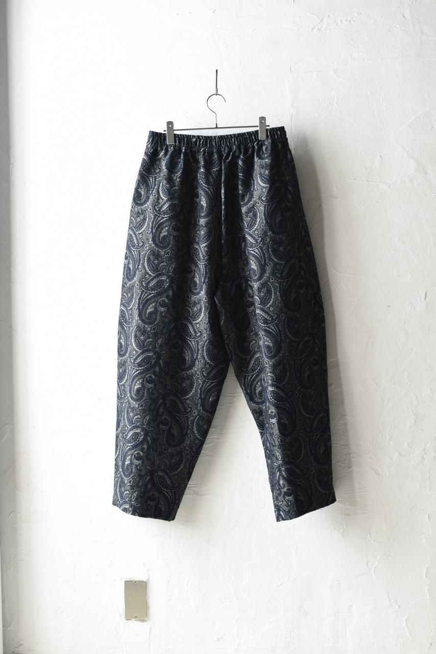 My Beautiful Landlet ペイズリージャカードコクーンパンツ Navy My Beautiful Landlet ペイズリージャカードコクーンパンツ Navy