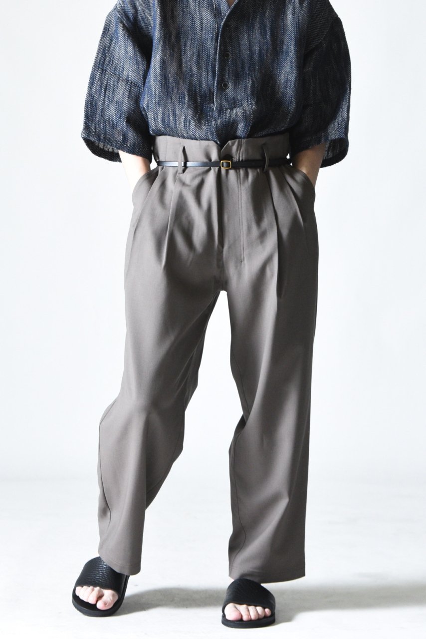 Edwina Horl 2 TUCK SLACKS greige - BISHOOL,Edwina Horl,My