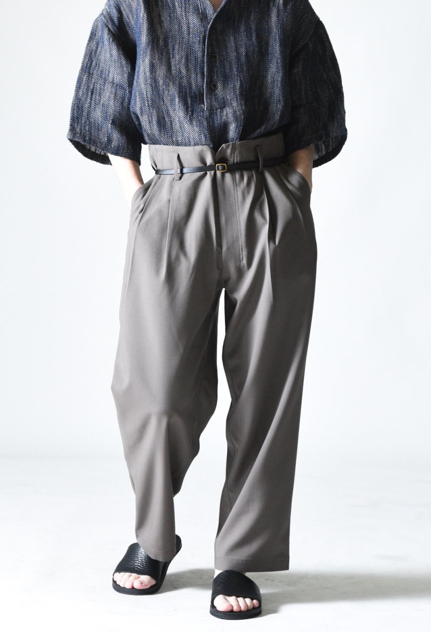 Edwina Horl 2 TUCK SLACKS greige - BISHOOL,Edwina Horl,My