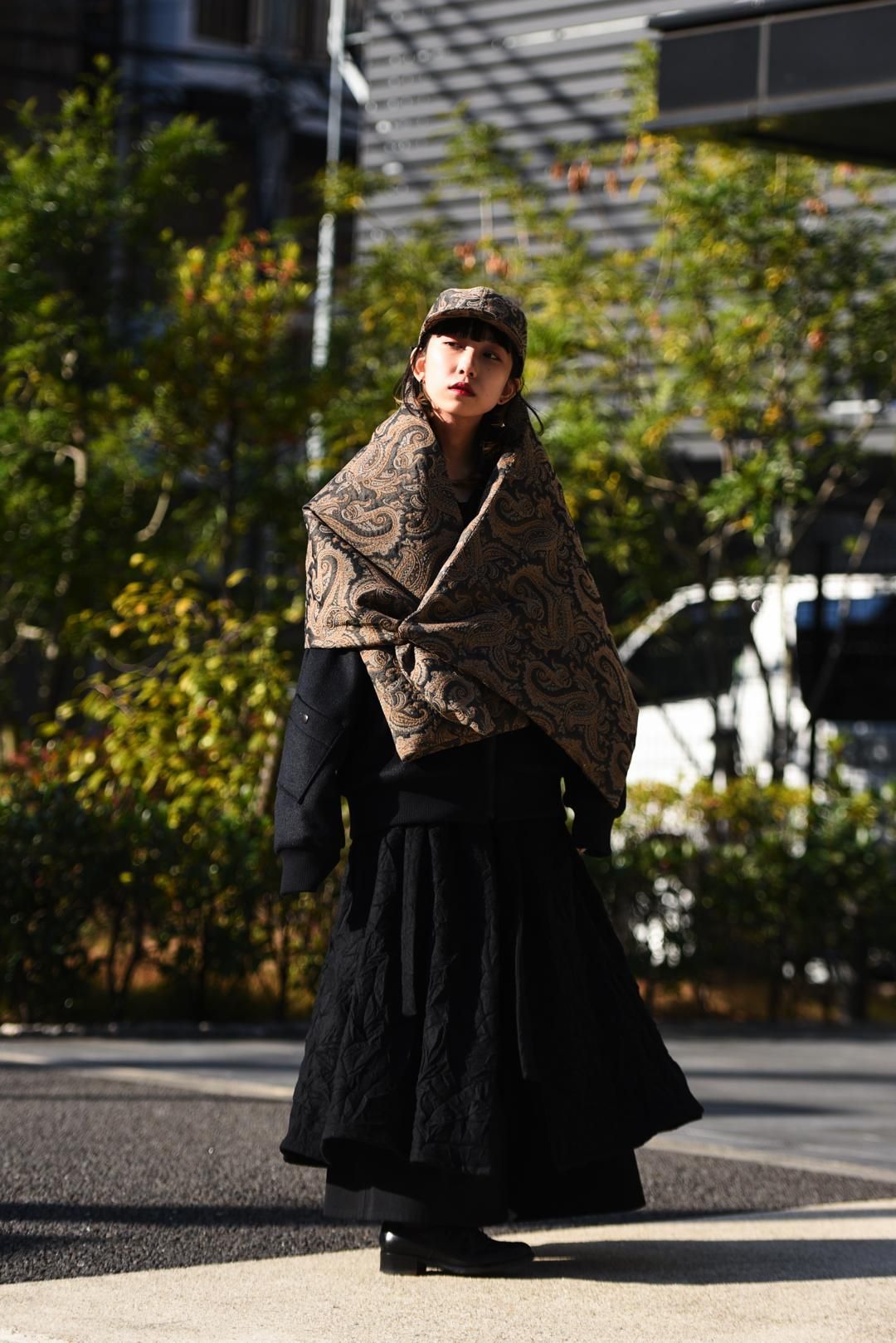 My Beautiful Landlet ペイズリージャカードキャップ Beige