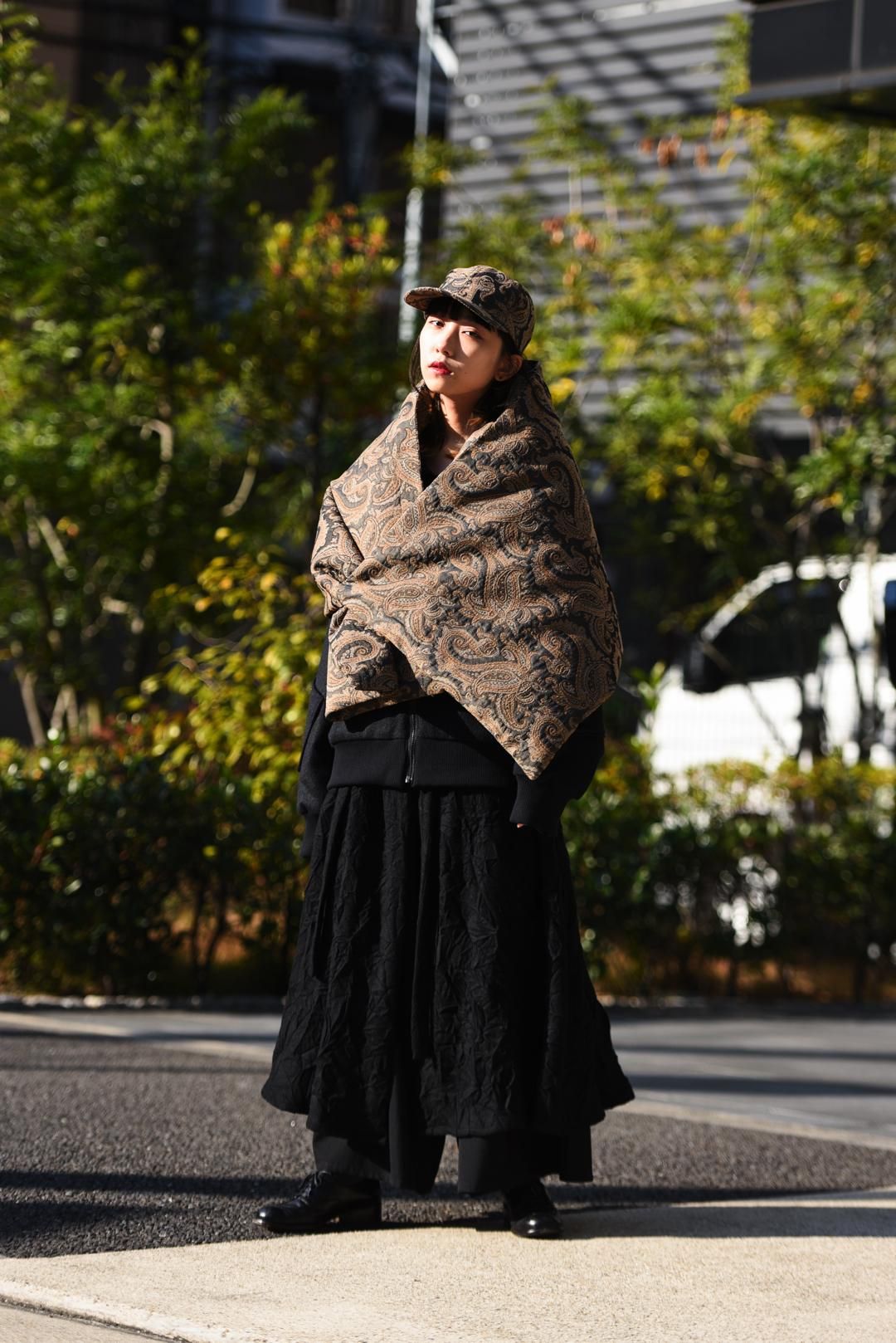 My Beautiful Landlet ペイズリージャカードキャップ Beige