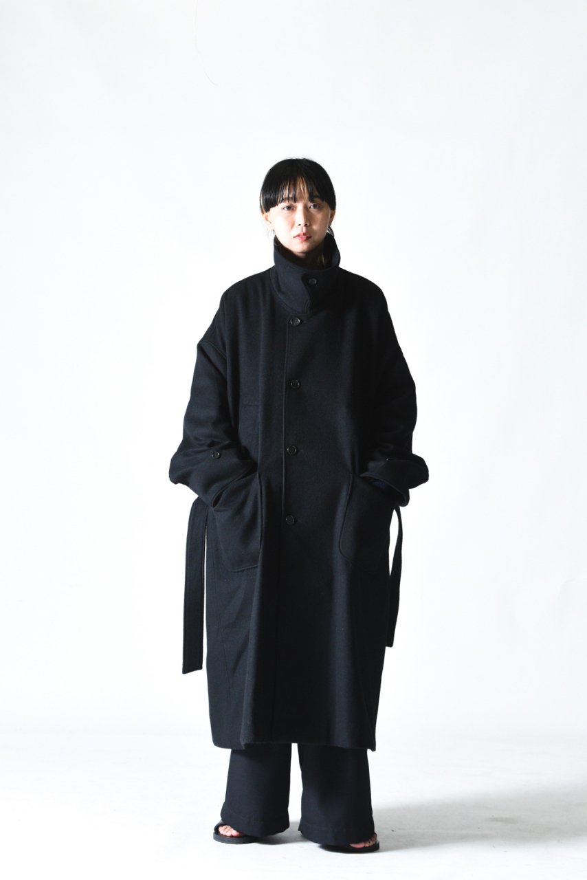 VOAAOV ウールビーバースタンドコート Black - BISHOOL,Edwina Horl,My