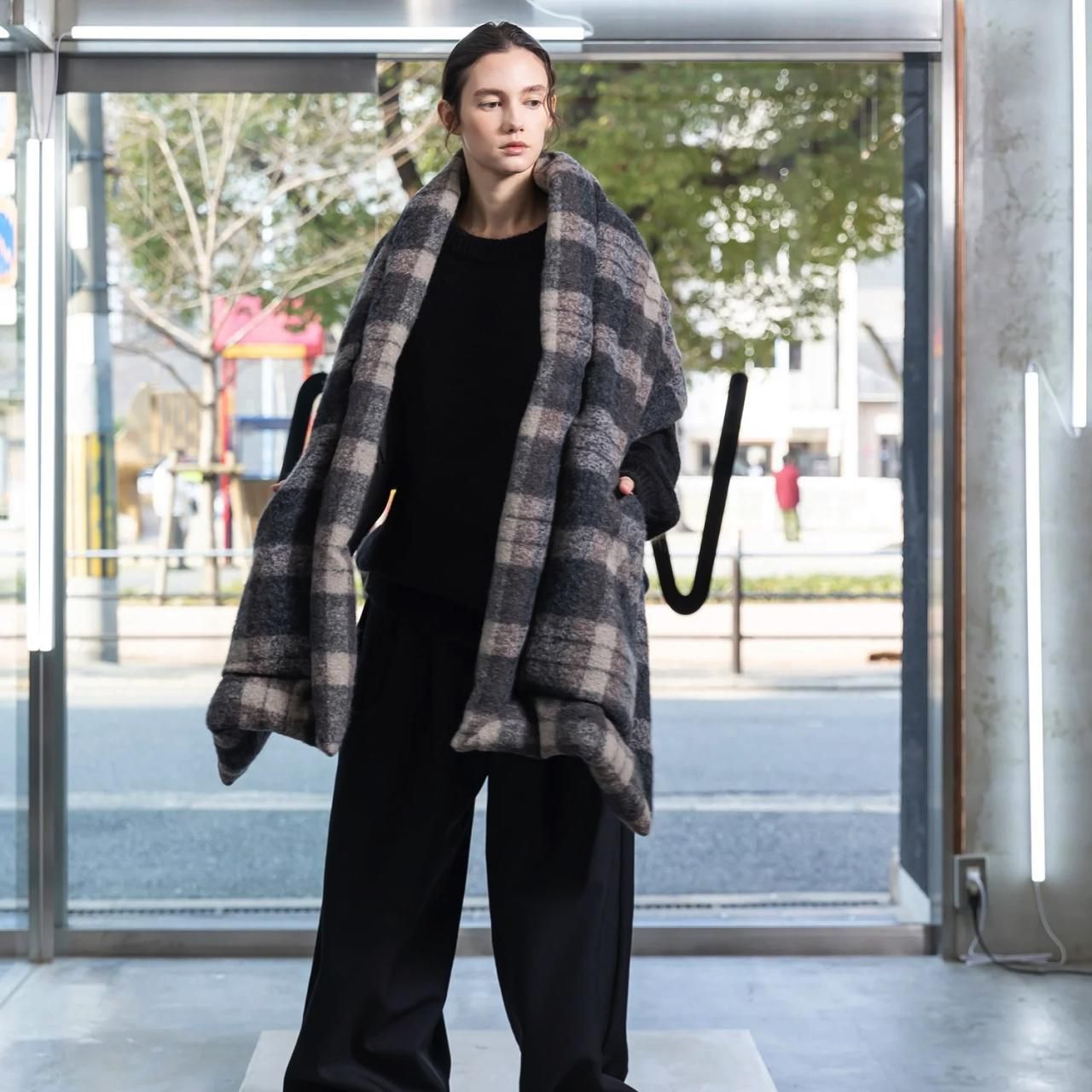 VOAAOV モヘアタッチウールダウンストール Beige - BISHOOL,Edwina