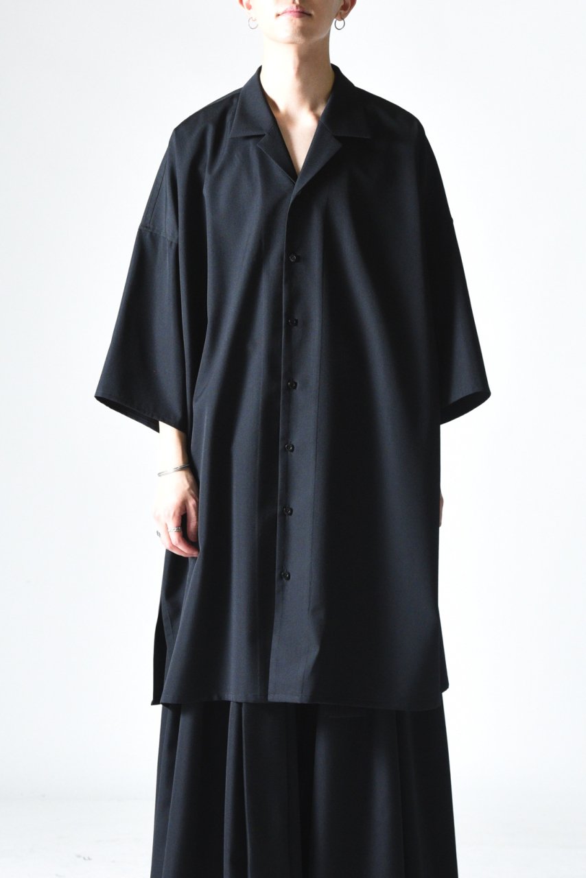 BISHOOL YUKATA Coat Wool Gabardine 紺色-