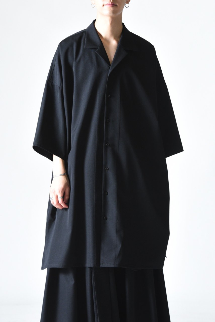 BISHOOL Wool Gabardine YUKATA Shirt - BISHOOL,Edwina