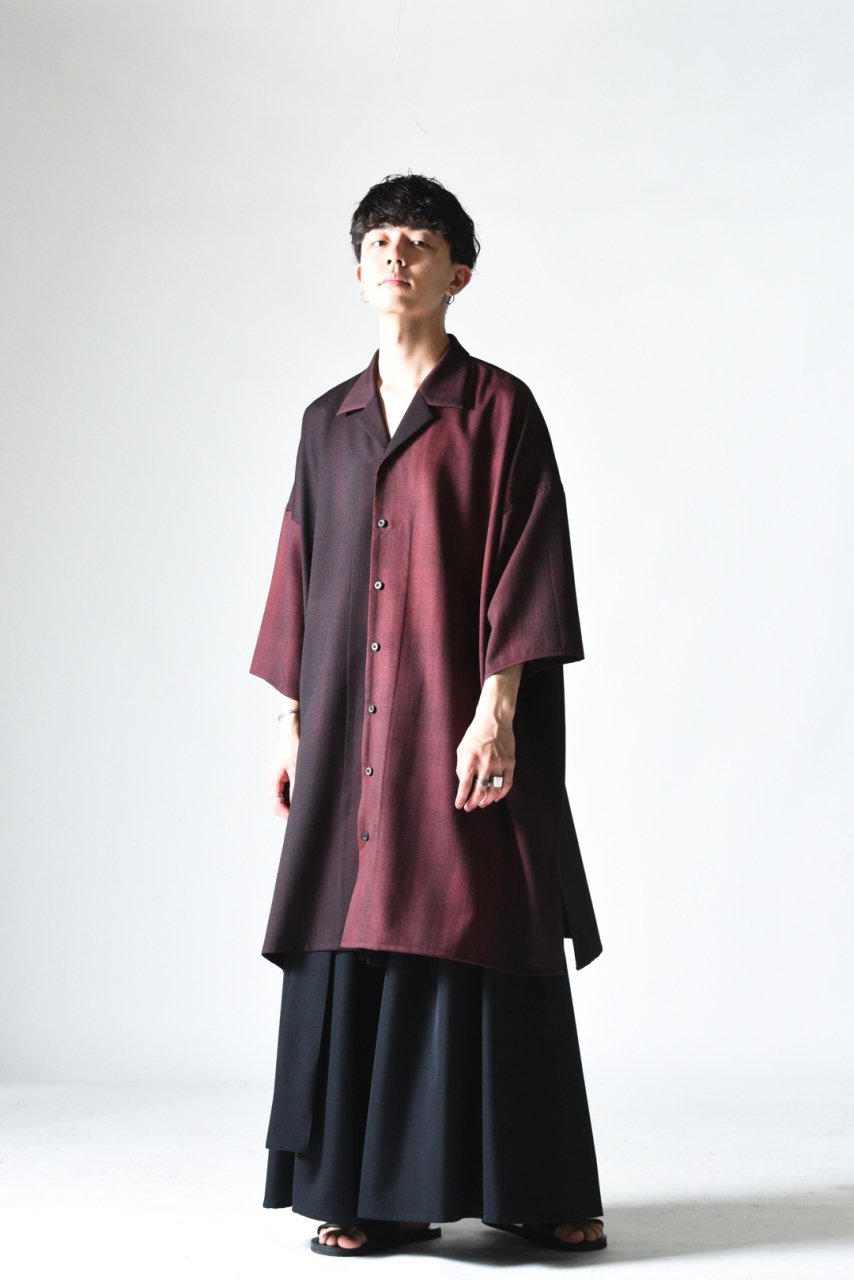 BISHOOL Urban Wool Gabardine YUKATA Shirt black × wine - BISHOOL,Edwina  Horl,My Beautiful Landlet,YANTOR等取扱い OVIE STUDIO の通販サイト