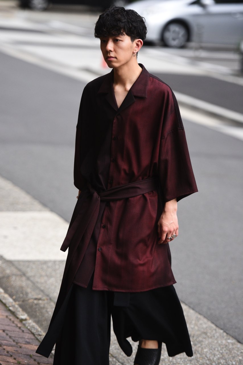 BISHOOL Urban Wool Gabardine YUKATA Shirt black × wine - BISHOOL,Edwina  Horl,My Beautiful Landlet,YANTOR等取扱い OVIE STUDIO の通販サイト