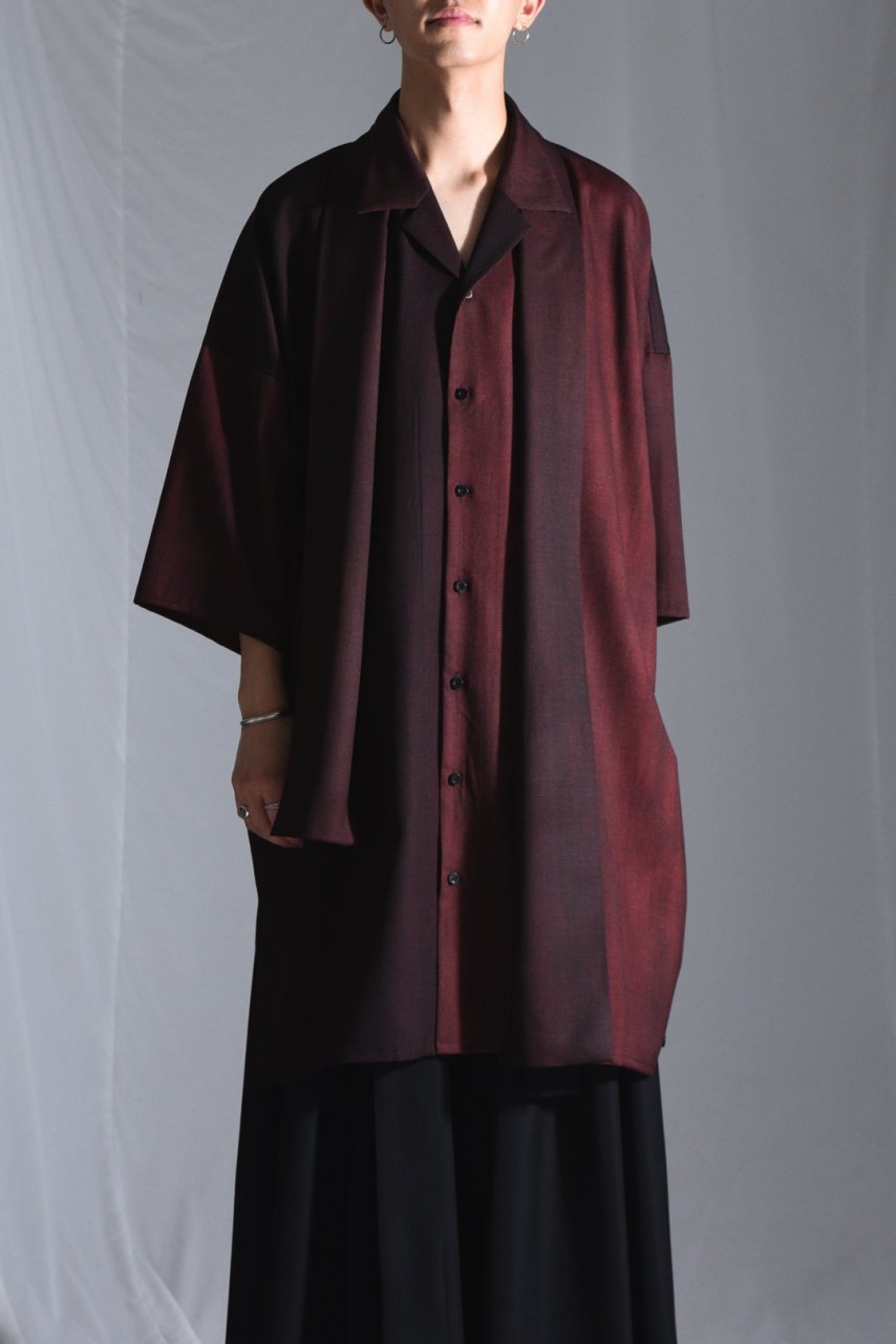 BISHOOL Urban Wool Gabardine YUKATA Shirt black × wine - BISHOOL,Edwina  Horl,My Beautiful Landlet,YANTOR等取扱い OVIE STUDIO の通販サイト