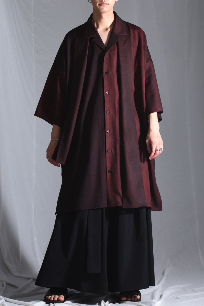 BISHOOL Urban Wool Gabardine YUKATA Shirt black × wine - BISHOOL,Edwina  Horl,My Beautiful Landlet,YANTOR等取扱い OVIE STUDIO の通販サイト