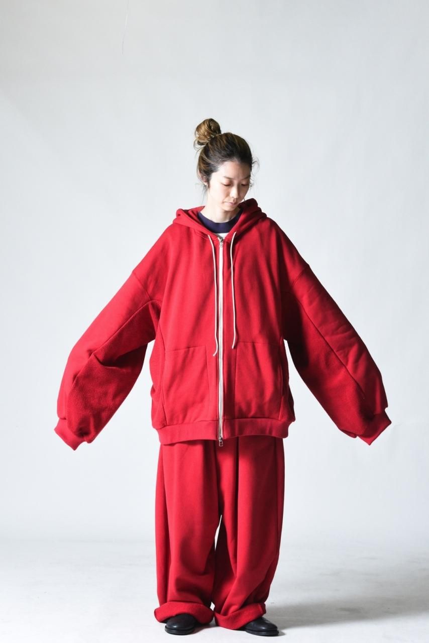 My Beautiful Landlet ドルマンビッグスウェットパーカー Red