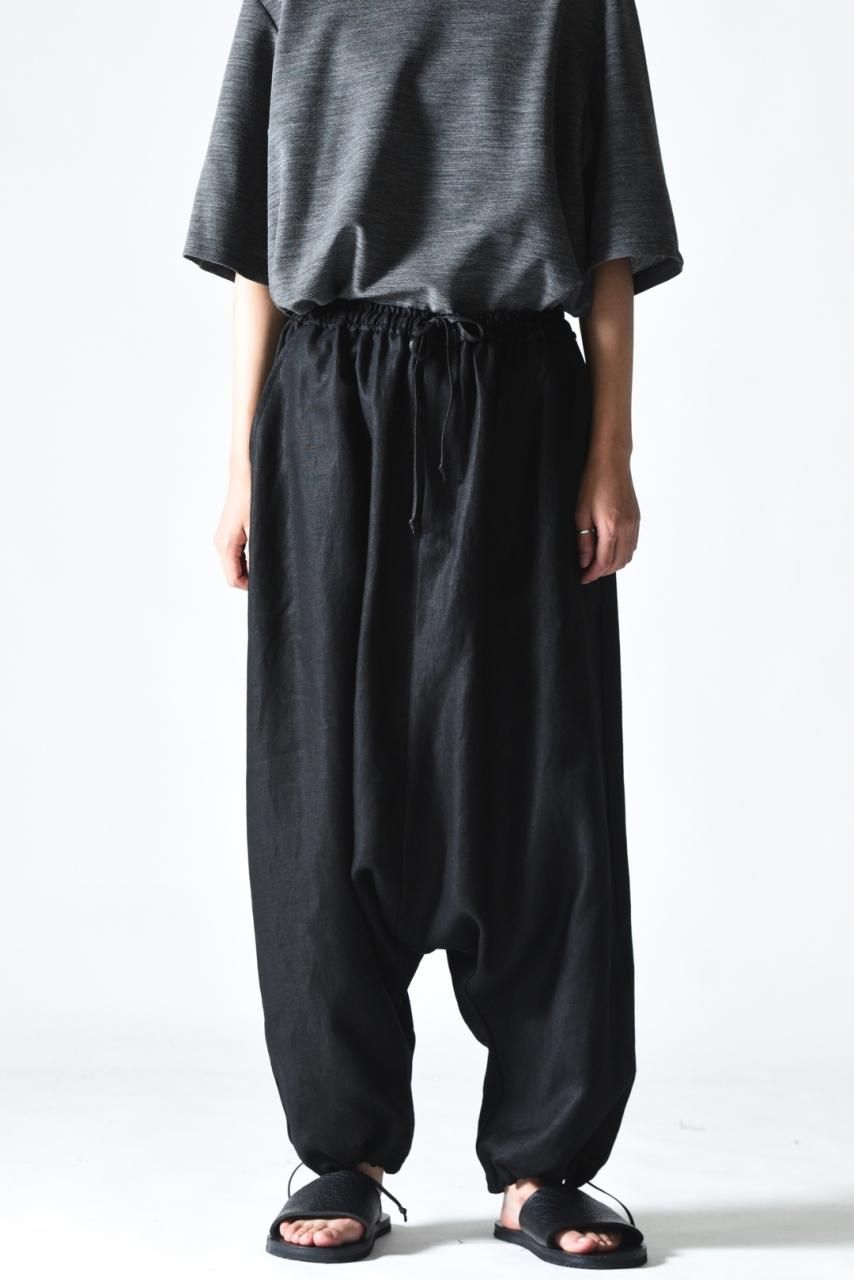 BISHOOL Linen Sarrouel Balloon Pants black - BISHOOL,Edwina