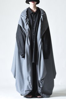NEPHOLOGIST Gather Outer Stole wool gray