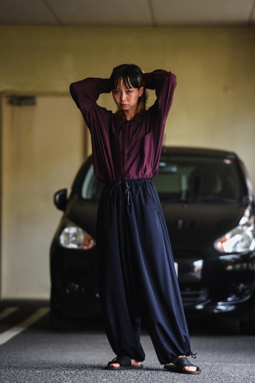 ラウンド Gabardine Wool BISHOOL pants Goto-Gi サルエルパンツ