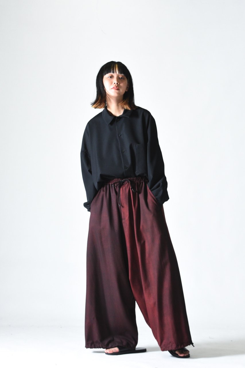 BISHOOL Urban Wool Gabardine Easy Goto-Gi Pants black × wine - BISHOOL,Edwina  Horl,My Beautiful Landlet,YANTOR等取扱い OVIE STUDIO の通販サイト