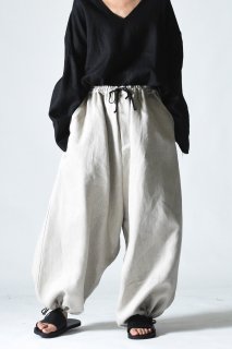 BISHOOL Linen Easy Goto-Gi Pants kinari