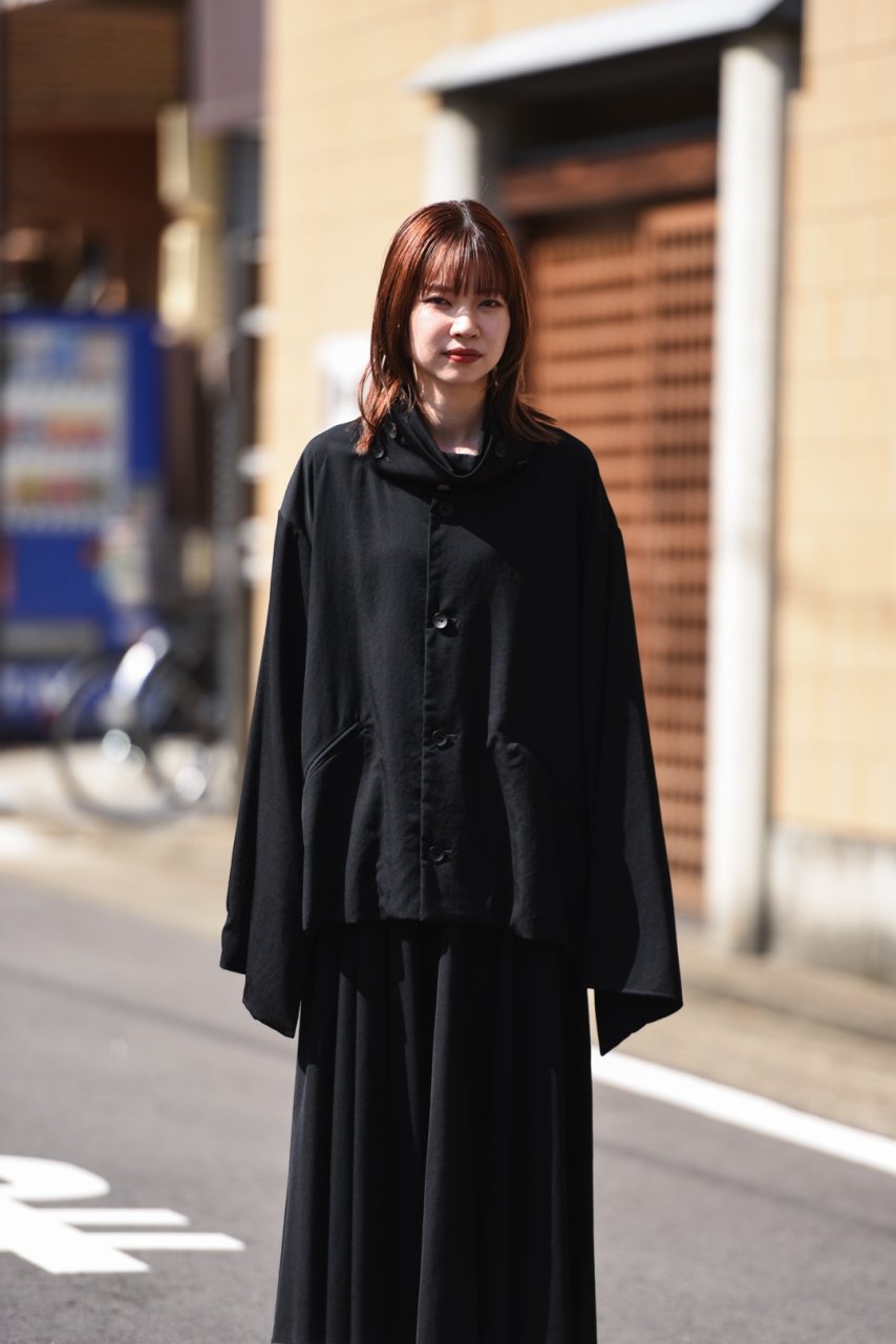 BISHOOL Wool Gabardine KIMONO Sleeve Stand Jacket - BISHOOL,Edwina Horl,My  Beautiful Landlet,YANTOR等取扱い OVIE STUDIO の通販サイト