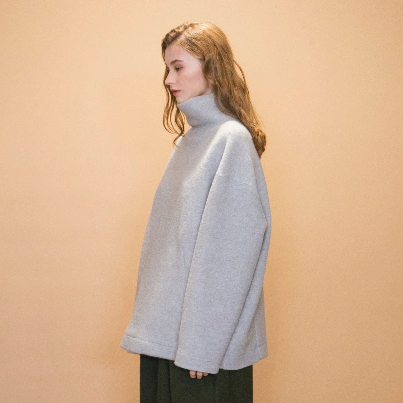 My Beautiful Landlet タートルネックビッグニット L.gray - BISHOOL