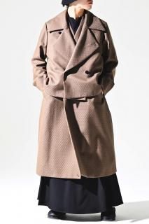 ETHOSENS Rhombus 3way Coat Beige