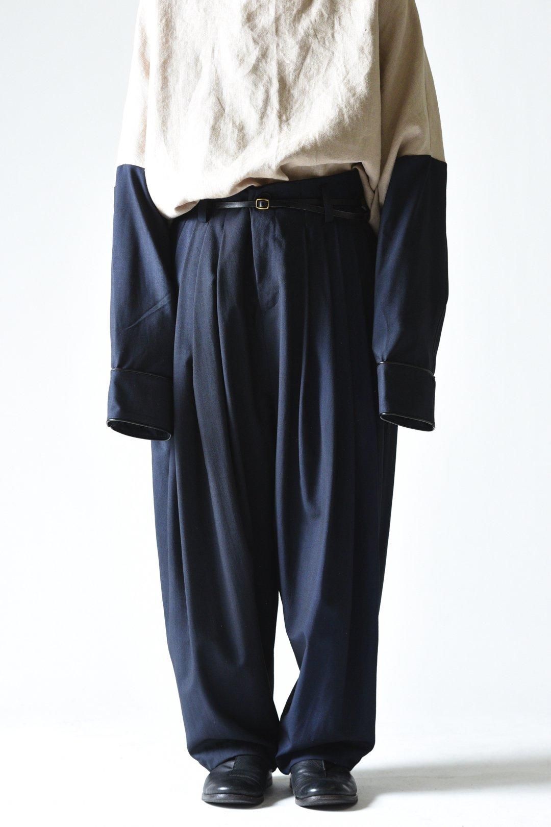 ランキング2024 BISHOOL パンツ Jacquard black Pants Big Tuck 10 