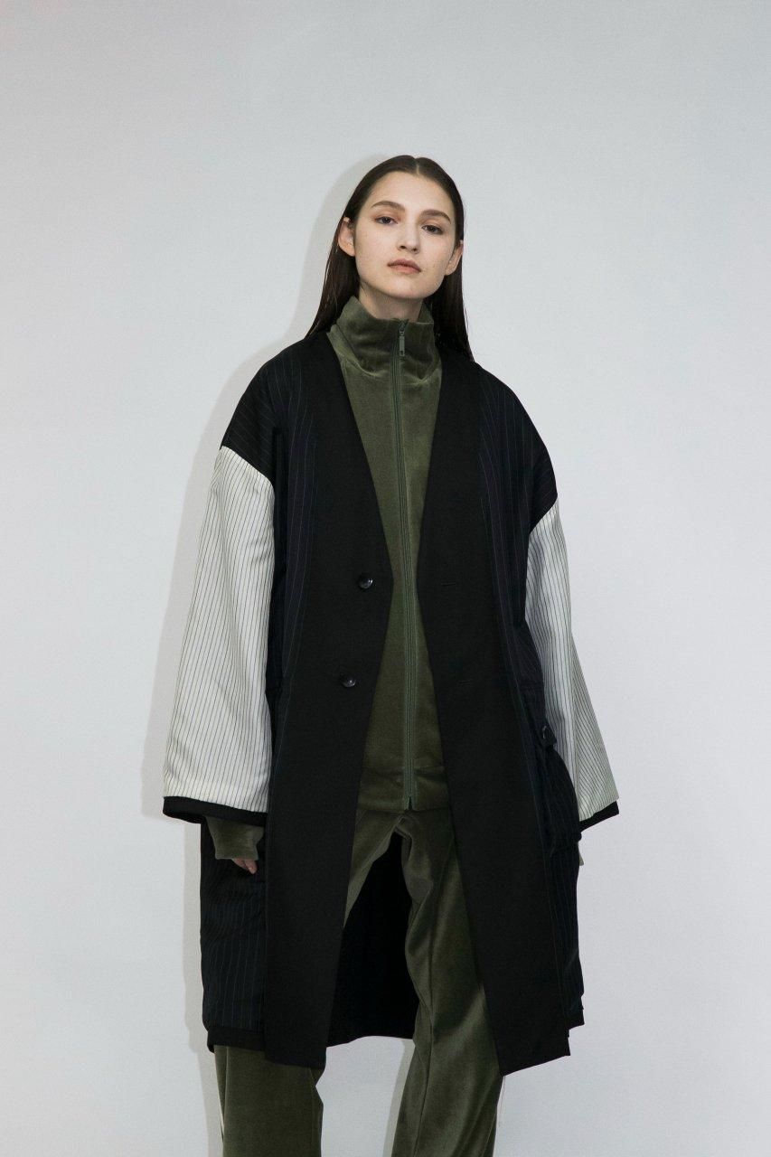 15AW my beautiful landlet ウールモッサロングコート】-