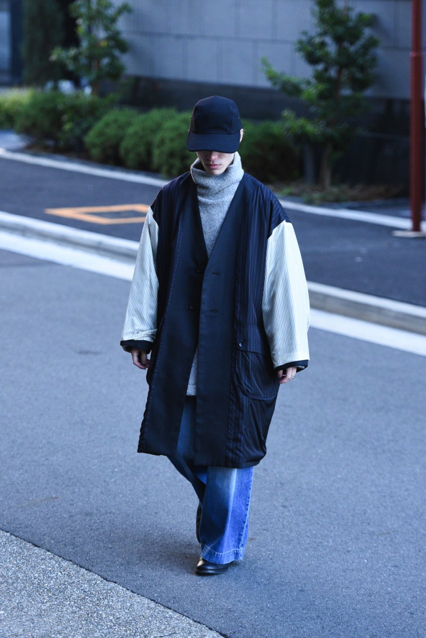 My Beautiful Landlet リバーシブルビッグコート black - BISHOOL