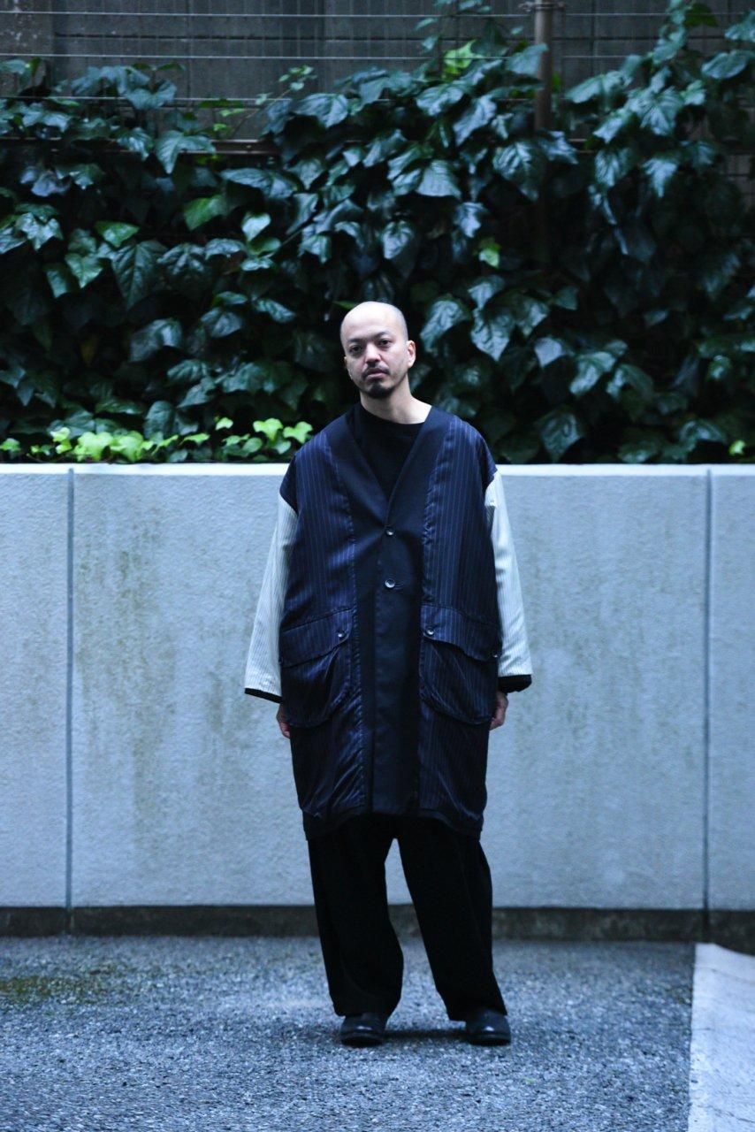 15AW my beautiful landlet ウールモッサロングコート】-