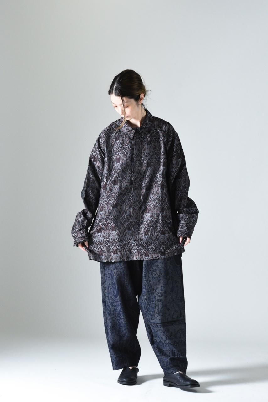 YANTOR Hand Flyfront Shirts コットン シルク YANTOR Persian Hand-Jacquard Flyfront Shirts - BISHOOL